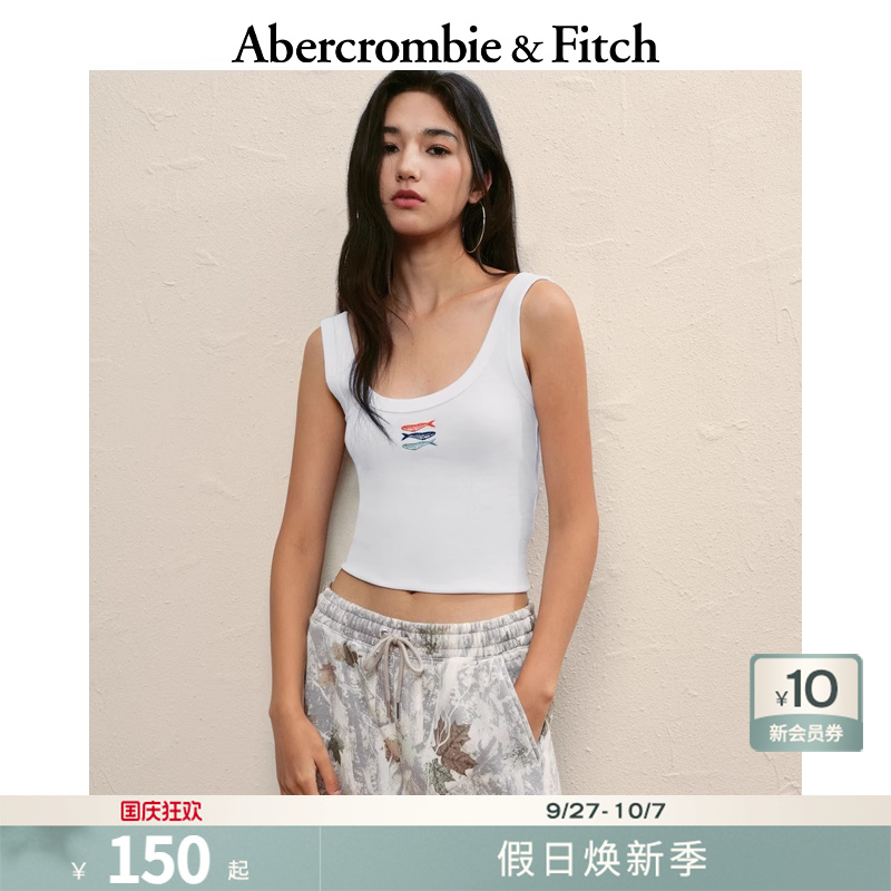 AF女装25秋季新款美式复古性感辣妹棉质修身背心上衣157-5334