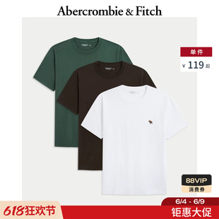 AF经典小麋鹿图案3件组合装短袖T恤26夏男装124-6032【随机包装】