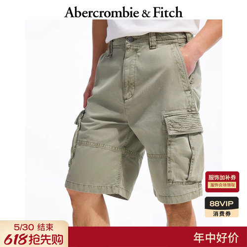 【复古工装风】AF美式复古baggy大口袋五分裤短裤男装128-5117
