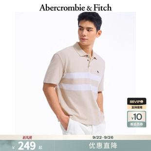 T恤KI124 5299 小麋鹿條紋POLO短袖 25夏季 情侶POLO AF男裝