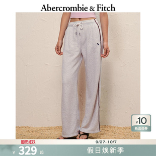 147 5117 毛圈布運動褲 25秋冬新款 闊腿衛褲 AF小麋鹿圖案女裝