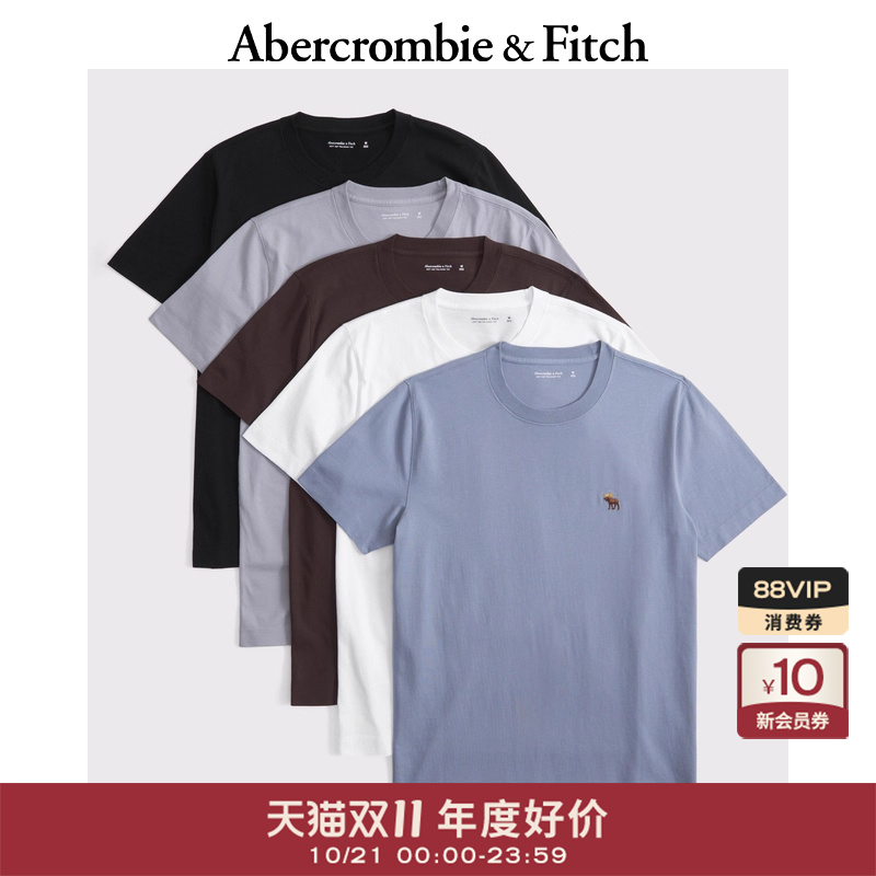 【重磅短T】AF小麋鹿图案男装25夏季5件组合套装短袖T恤124-5045