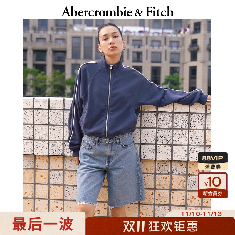 AF经典小麋鹿图案女装25秋季新款百搭毛圈布卫衣外套152-5243