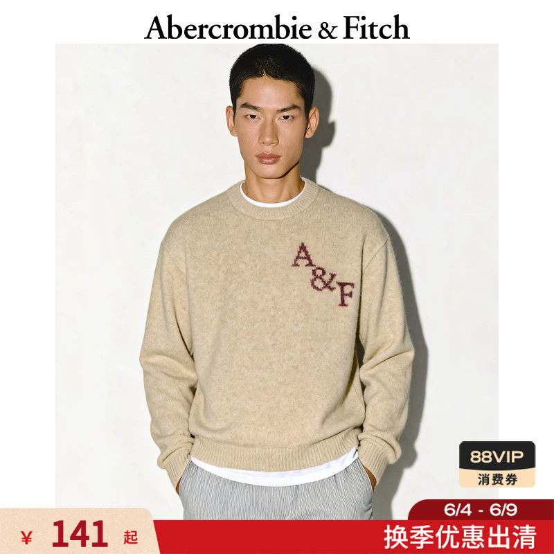 【经典LOGO】AF美式绒感套头毛衣针织衫上衣25秋冬男装120-5181