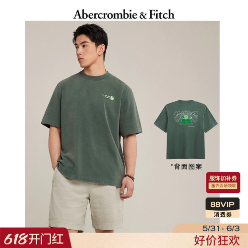 AF美式经典LOGO棉质重磅短袖T恤
