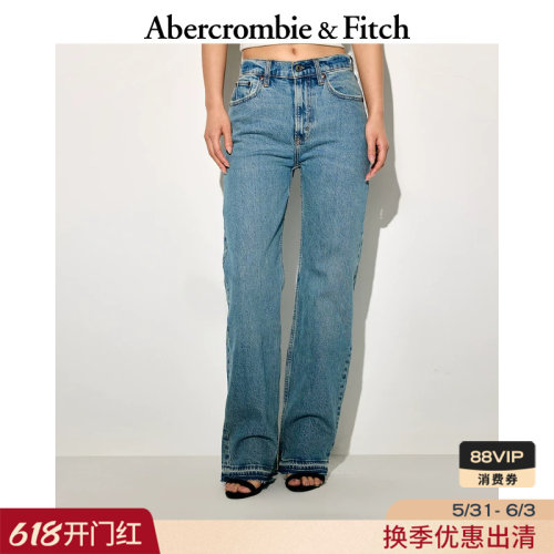 AF女装90年代风高腰宽松牛仔裤
