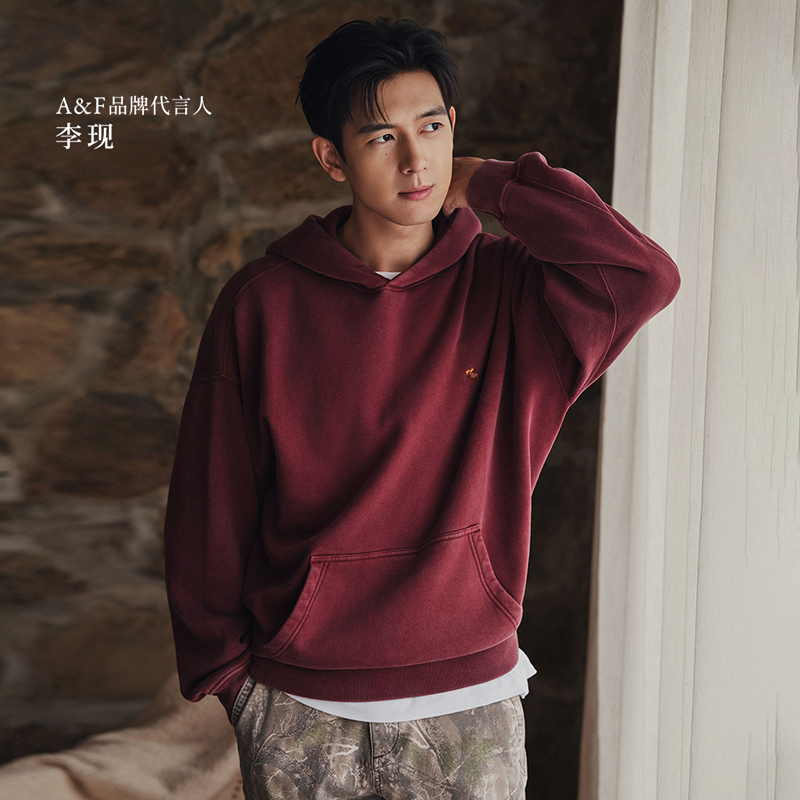 【李现同款】AF小麋鹿图案男装25秋冬新款卫衣122-5682