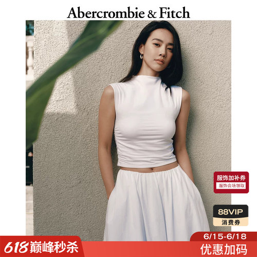 莫代尔修身无袖T恤背心上衣
