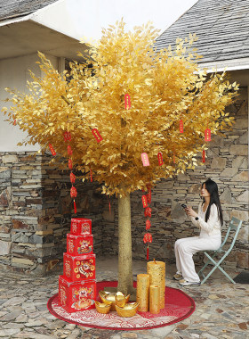 双旦活动氛围装饰树新年祈愿树