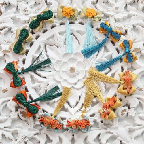 手工发饰中式女宝中国风发夹发箍