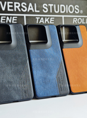 适用摩托罗拉motoX70AirPro手机壳牛仔布纹X70 Air保护套摩托Edge70素皮简约MotoX70 Air轻薄防摔男新款素皮