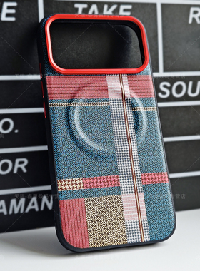 适用荣耀Power2手机壳纤维格子纹Power2保护套SER-AN00超薄荣耀Power时尚honor荣耀Power2素皮女新款男士磁吸