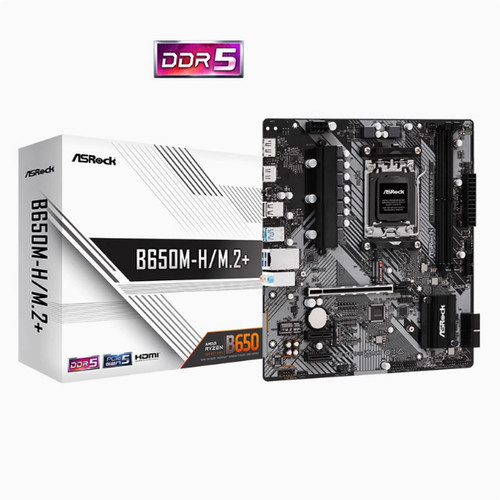 华擎B650M A620M DDR5台式电脑AMD主板AM5 锐龙7500F散片CPU