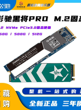 影驰黑将PRO 250G M.2 NVME 500G SSD擎M2台式笔记本电脑固态硬盘