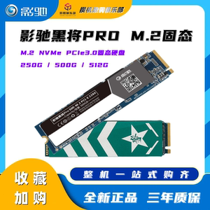 影驰黑将PRO 250G M.2 NVME 500G SSD擎M2台式笔记本电脑固态硬盘