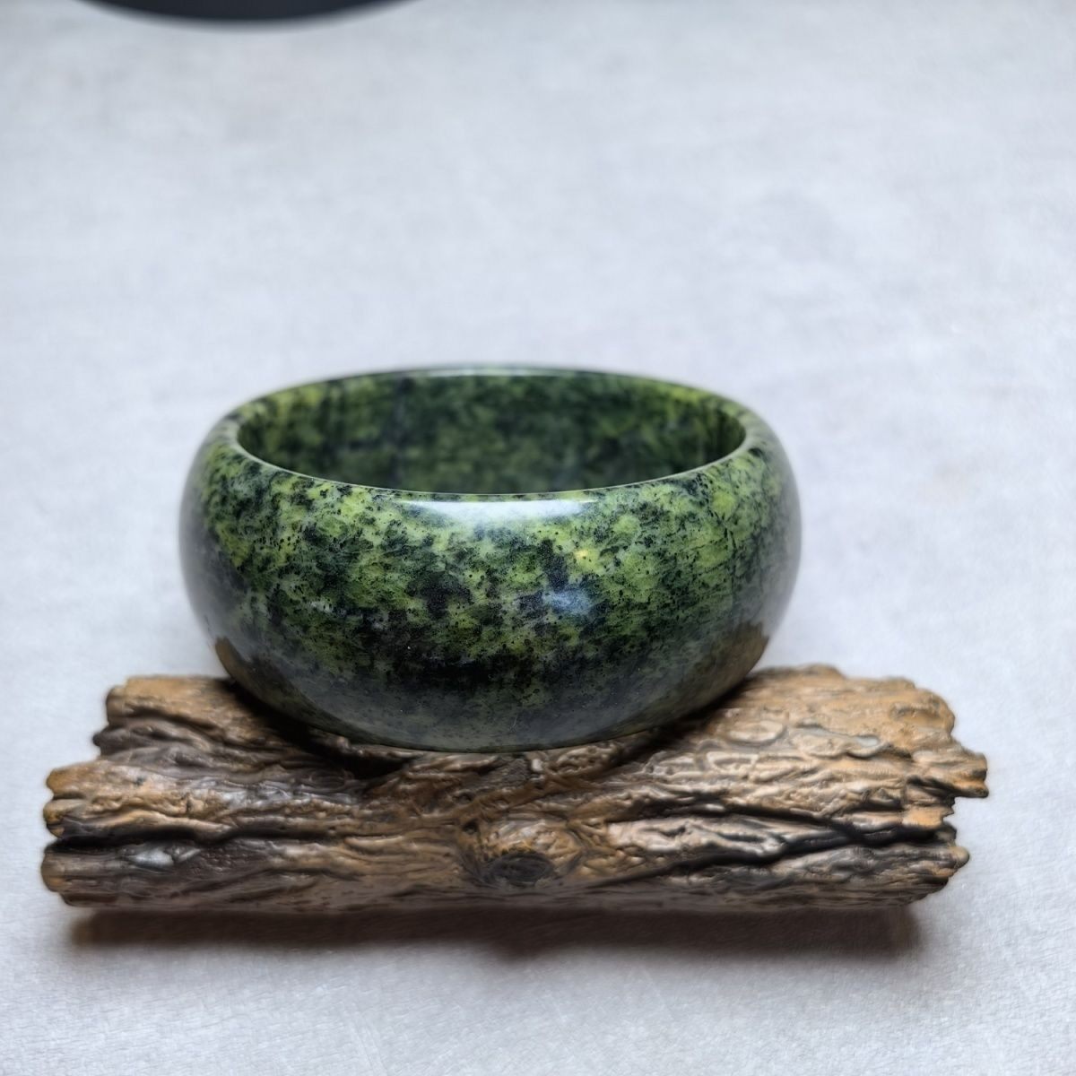 精品一图一物西藏药王石纯天然手镯62宽29mm西瓜皮色强磁轮胎2168