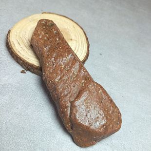 多宝角砾岩原石原生态手把件收藏小摆件自然形状橙色272克10265