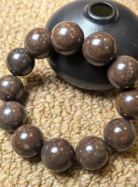 20.5毫米霸气新疆养生舍利石手串黑金刚舍利男士手链负氧离子324