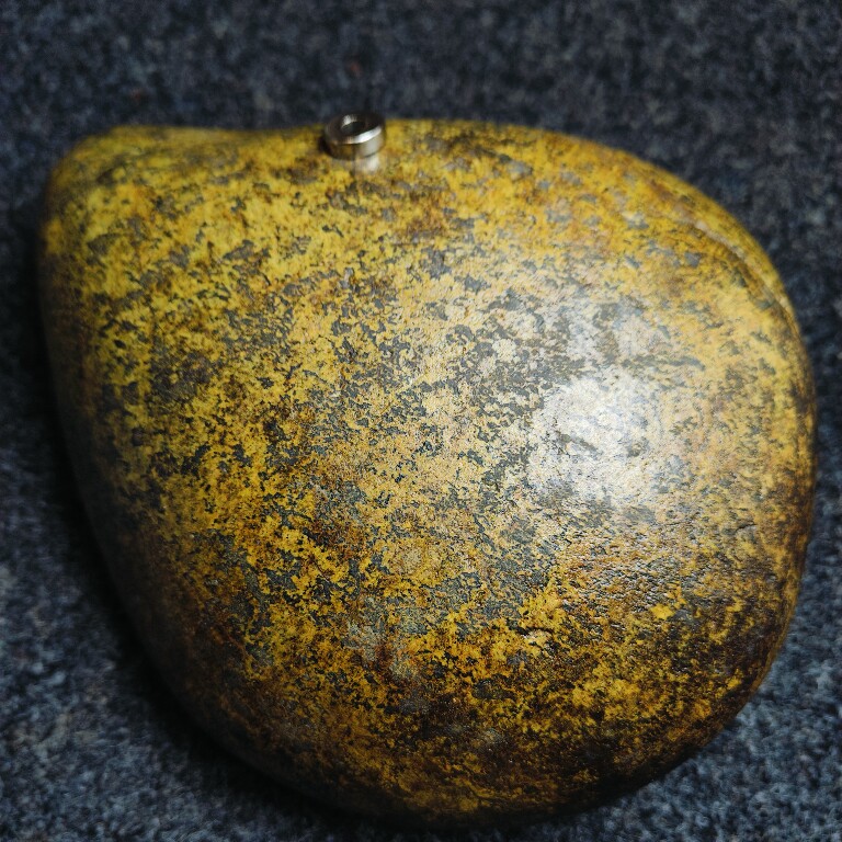 精品西藏药王石245*100重6451磁性高货摆件可加工黄皮颜色漂亮260