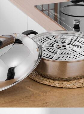 胜德不锈钢桑拿锅高盖子馒头蒸锅桑拿鸡锅蒸鱼锅海鲜蒸汽锅蒸煮锅