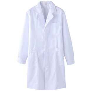 白大褂长袖女工作服定制logo医师短袖白大衣实验室医生护士服夏季