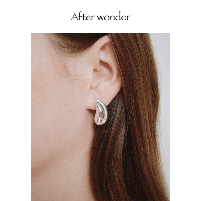 Teardrop Earring 1960S vintage 925纯银日常百搭泪滴造型耳环
