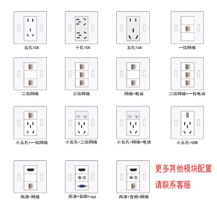 开启式 仅限本店放86面板 使用 地插配件