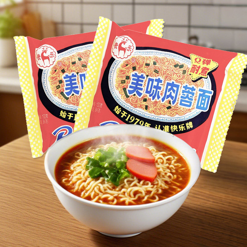 快乐牌上海冠生园美味肉蓉方便面