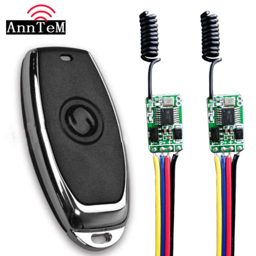 ANNTEM无线遥控开关模块3.7V5V6V9V12V 点动  自锁2A电源通断控制