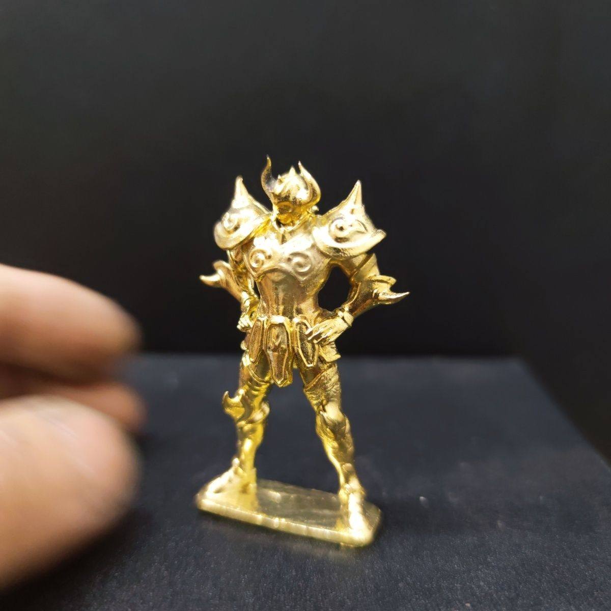 纯铜黄金圣斗士星矢手办 模型 紫龙冰河瞬五公仔摆件周边动漫玩具