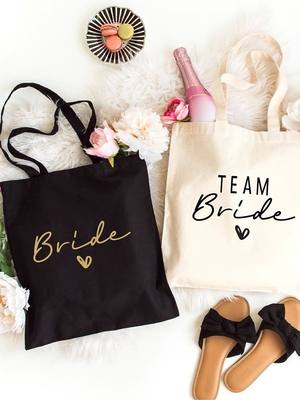 Bride Team Large-capacity Women Shopping  Tote Bag Girl Fema