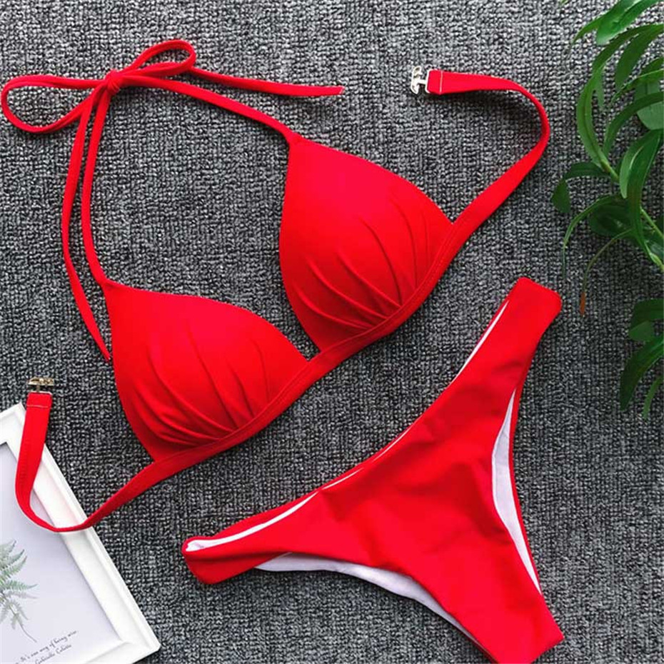 New Sexy Micro Bikinis 2020 Mujer Push Up Swimwear Women Sol