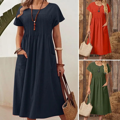 European-style, Hong Kong?flavored Chic tton-linen A- Line S