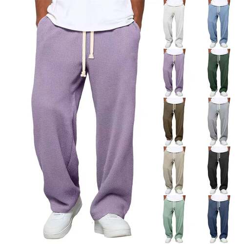 Tk Men's Loose Dape Wide Leg Sports Casual Trousers
