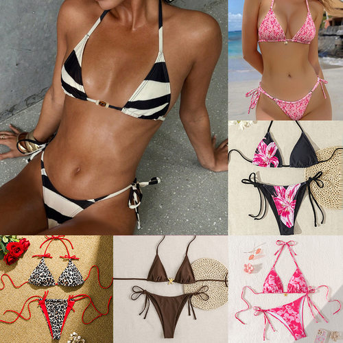 2026 Lace-up Swimsuit Bikini Suit Suit Women