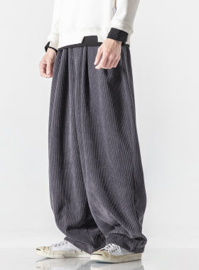 Chinese Style Lengthened Solid lor Large Size rduroy Harlan