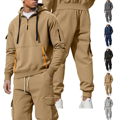 Men’s Fleece-lined Fashionable Hoodie With Zipper And Multi
