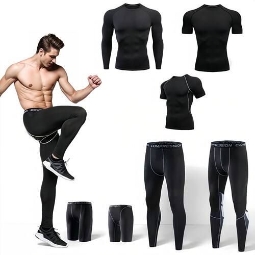 Men’s Cross?border Sports Tights, Quick?drying, High?sretch