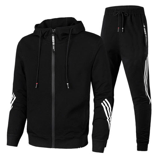 Men's Casual Suit Hooded Sportswear Two-piece Men's Slim-fit