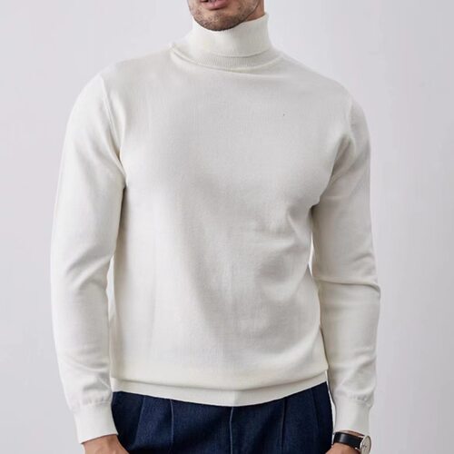 Inner Men's Fleece-lined High-necked T-shirt Men's Pullover