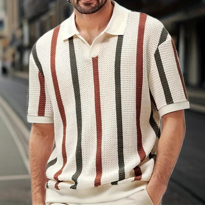 Men's Short-sleeved T-shirt Simple Designer Geometric lor Ma