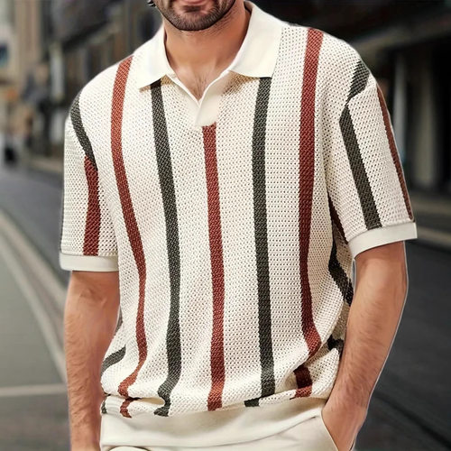 Men's Short-sleeved T-shirt Simple Designer Geometric lor Ma