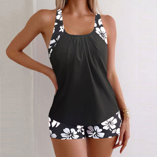 Women’s Tankini Swimsuit, Loose-fitting, Strap-style, Modes