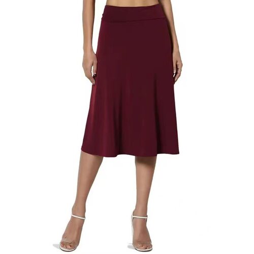 Hot Sale Women's Women's Elastic Midi Dress High Waist