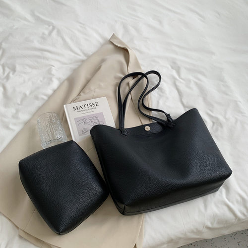 Solid lor Women's Fashion All-match Tote Women's Simple rend