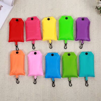 Shopping Bag Solid Color Eco-friendly Folding Reusable Porta