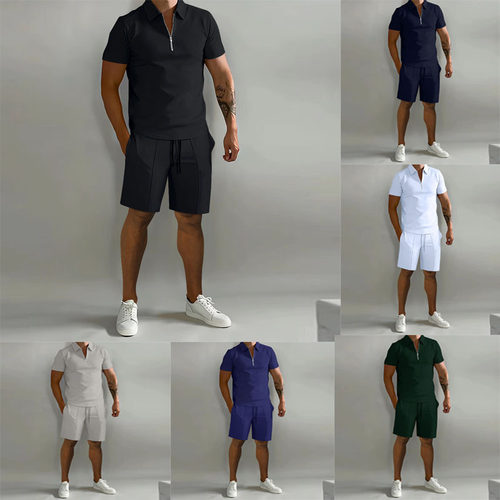 Men's Suit 2026 New Men's Casual Loose Short-sleeved Shorts