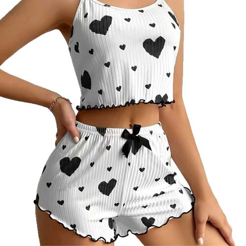 Women's Knitted Strips Pure Desire Love Print Large Size Sus