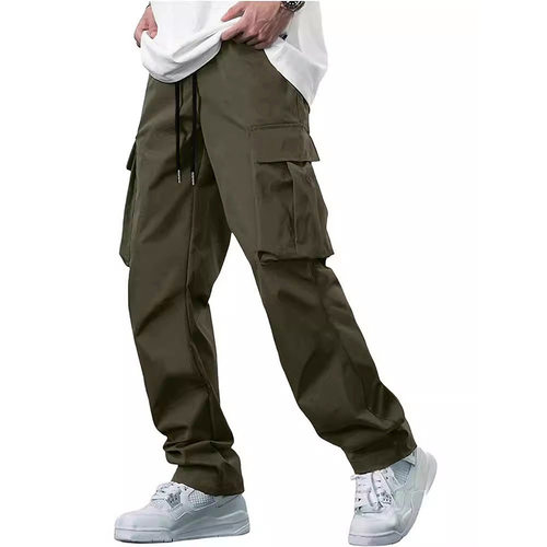 Lazada Straight Tooling Men's Handsome Loose Teenager Long P