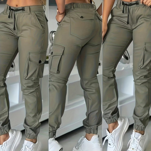 2026 Women's Long Overwear Multi-pocket Foot-binding Casual